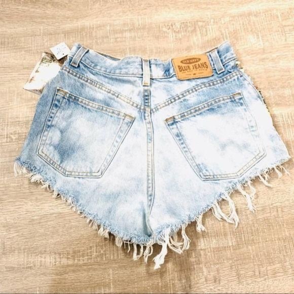 Upcycled Custom Designed Studded Cut Off Shorts Size 6 - Picture 6 of 10